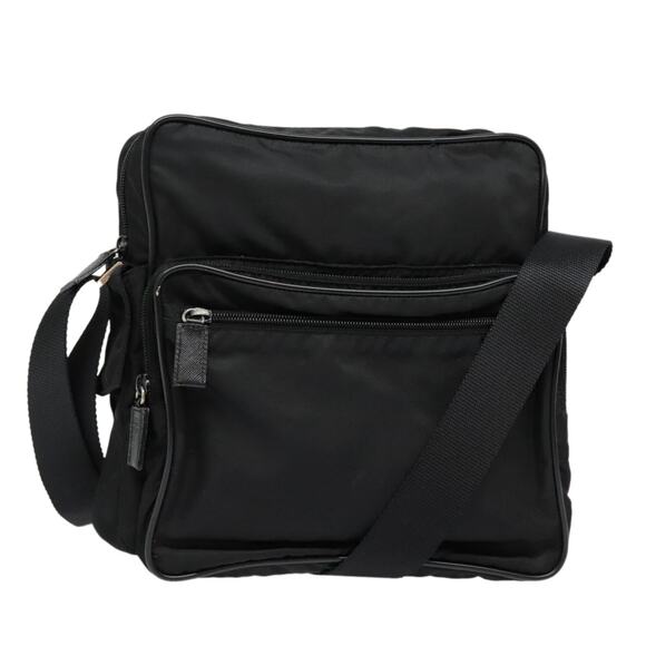 PRADA Shoulder Bag Nylon Black - Picture 1 of 10